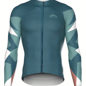 INBIKE long sleeved cycling suit, men's spring/summer quick drying fabric, comfortable, lightweight and breathable top, suitable for professional road, mountain cycling, mountaineering training, outdoor use