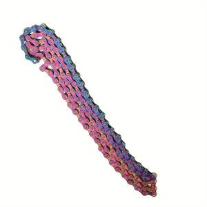 Keenso 6 7 8 Speed Bike Chain Colorful Chain, 1/ 2 X 11/ 128 Inch 116 Links Lightweight Bicycle Chain, Mountain Bike Road Bicycle Chain for Road Bike MTB with 2 Chain Connector