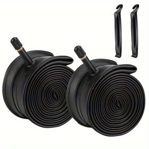 2 Pack 12" 14" 16" 18" 20" 24" 26" 27.5" 29Bike Inner Tubes Butyl Rubber Fit 1.75-2.125 With Schrader Valve 32mm- Compatible With Racing Bike, Road Mountain Bike