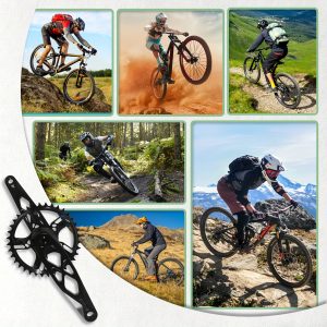 BUCKLOS Enduro AM Mountain Bike Crankset - 170mm, DUB Axis 29mm, 32T-38T Chainring Options, Easy Install, Lightweight Aluminum Alloy for Enhanced Performance