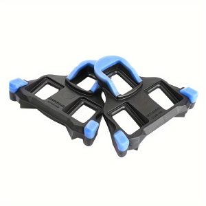 2PCS Road Bike Pedals with Cleats - Mountain Bicycle Clip-In Pedal Plates, Durable ABS Material