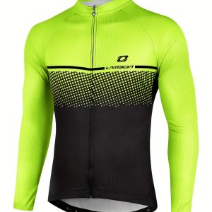 LAMEDA eye-catching Golden collar long sleeves, soft and skin friendly fabric, moisture wicking and high elasticity mesh fabric, breathable and comfortable hem, anti slip and adhesive drop, suitable for hiking and mountaineering training